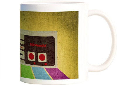 

Rangeele Inkers Nintendo Vintage Consol Ceramic Mug(300 ml), Multicolor