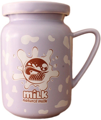 

GeekGoodies Milk Cow Coffee Cup Ceramic Mug(350 ml), Purple