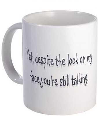 

Exoctic Silver Quoteds ooooo116 Ceramic Mug(300 ml), Multicolor