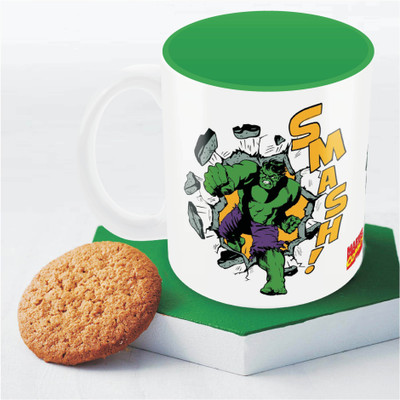 

Marvel Comics hulk Smash Officially Licensed Ceramic Mug(350 ml), Multicolor