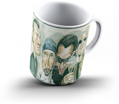 

Ucard U2 Caricature845 Bone China, Ceramic, Porcelain Mug(325 ml), Multicolor