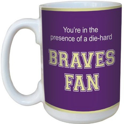 

Tree-Free Greetings Greetings lm44379 Braves College Football Fan Ceramic with Full-Sized Handle, 15-Ounce Ceramic Mug(60 ml), Multicolor