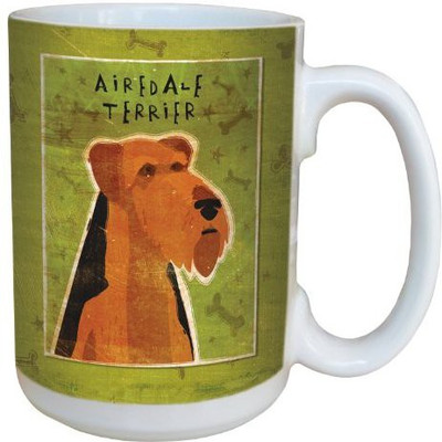 

Tree-Free Greetings Greetings sg43977 Airedale Terrier by John W. Golden Ceramic with Full-Sized Handle, 15-Ounce Ceramic Mug(60 ml), Multicolor