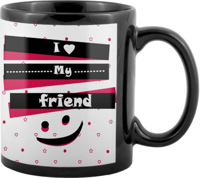 

SKY TRENDS World's Best Gifts For Valentine Girlfriend Boyfriend Friend Husband Wife Anniversary & Birthday Design Code 056 Ceramic Mug(325 ml), Black