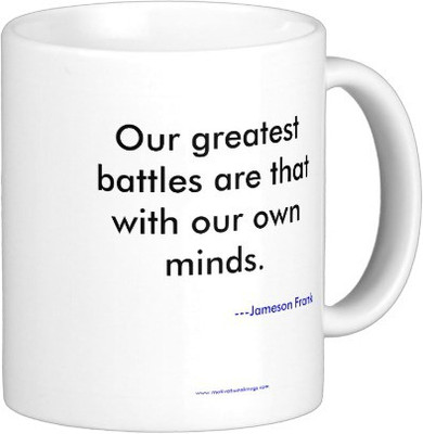 

Exoctic Silver Mast Quotes A004 Ceramic Mug(250 ml), Black;white