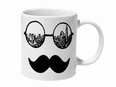 

Mooch Wale What Do You See Ceramic Mug(325 ml), Multicolor