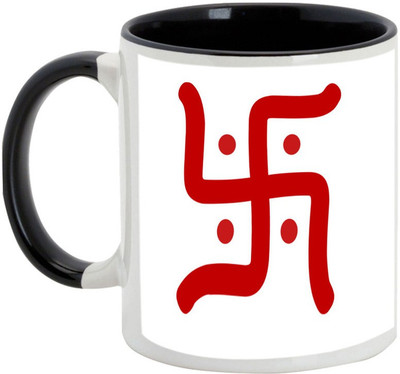 

AllUPrints Gifts For Deepawali - Shubh Diwali Ceramic Mug(325 ml), Black