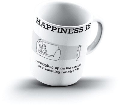 

Ucard Happiness Is1231 Bone China, Ceramic, Porcelain Mug(325 ml)