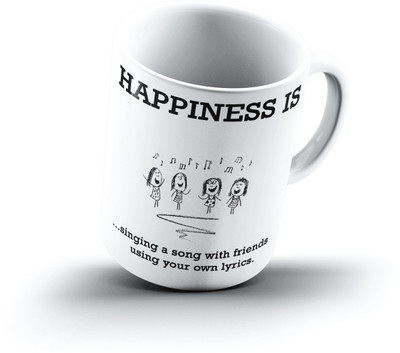 

Ucard Happiness Is1530 Bone China, Ceramic, Porcelain Mug(325 ml)