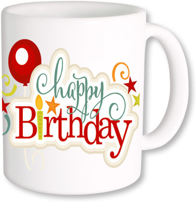 

PhotogiftsIndia Happy Birthday Gifts 32 Ceramic Mug(325 ml), Multicolor