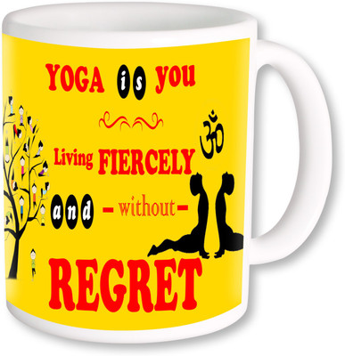 

PhotogiftsIndia Yoga Coffee 007 Ceramic Mug(325 ml), Multicolor