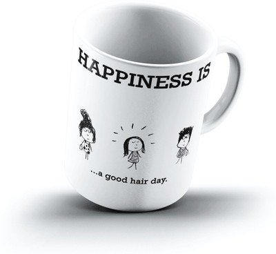 

Ucard Happiness Is1134 Bone China, Ceramic, Porcelain Mug(325 ml)