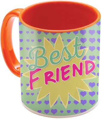 

SKY TRENDS Valentine Gift for Girlfriend Love Printed I Love U Forever Perfect for Her Him Wife Fiance Anniversary And Birthday STGD109 Ceramic Mug(325 ml), Orange