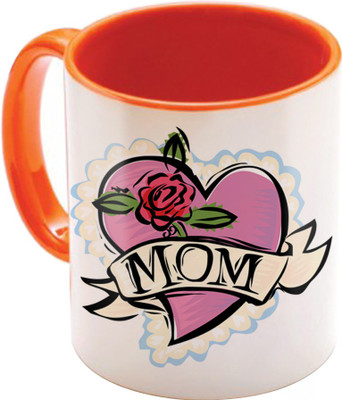 

SKY TRENDS Gift For Mother's Day/Mom/Mummy Printed Ceramic Coffee 350 ML Ceramic Mug(350 ml), Multicolor