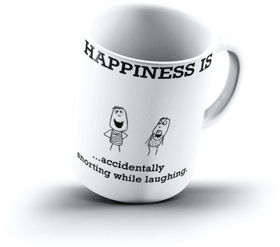 

Ucard Happiness Is2094 Bone China, Ceramic, Porcelain Mug(325 ml)