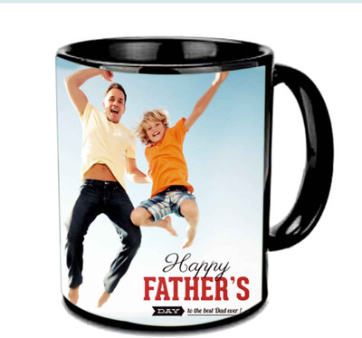 

Raj Laxmi Best Dad Ever Fathers Day Wishes Multicolor Ceramic Mug(3.5 ml), Black