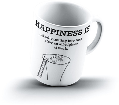

Ucard Happiness Is1815 Bone China, Ceramic, Porcelain Mug(325 ml)