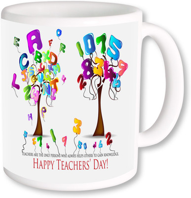 

PhotogiftsIndia Gifts For Teacher Happy Teachers Day Ceramic Mug(325 ml), Multicolor
