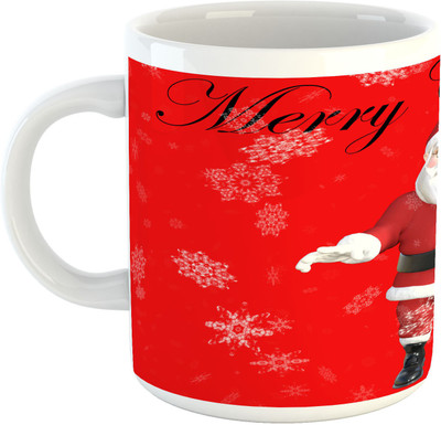 

Deeher Gifts Merry Christmas Design43 Ceramic Mug(330 ml), Multicolor