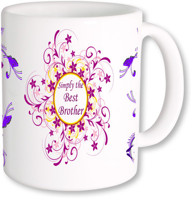 

PhotogiftsIndia Rakshabandhan Gift For Best Brother Ceramic Mug(325 ml), Multicolor