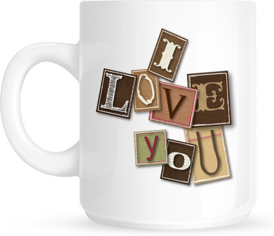 

HuppmeGift I Love You White Ceramic Mug(350 ml)