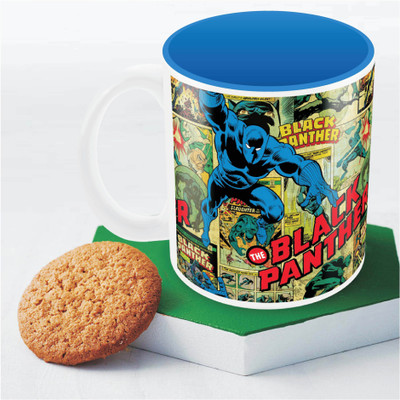 

Marvel Comics Black panther Officially Licensed Ceramic Mug(350 ml), Multicolor