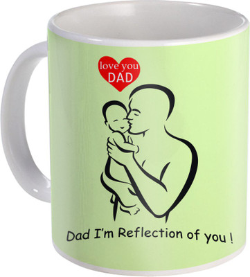

SKY TRENDS Gift For Papa Father's Day White Coffee 350 ML Ceramic Mug(350 ml), Multicolor