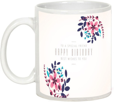 

AllUPrints Best Birthday Wishes For Special Friend Ceramic Mug(325 ml), White