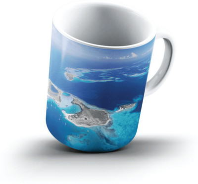 

Ucard Aerial View Of Archipelago Los Roques Venezuela2419 Bone China, Ceramic, Porcelain Mug(325 ml), Multicolor