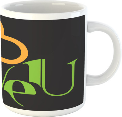 

Deeher Gifts Love -Design23 Ceramic Mug(330 ml), Multicolor