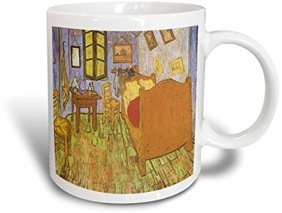 

3dRose mug_128156_1 Van Gogh's Bedroom in Arles by Vincent Van Gogh Ceramic, 11-Ounce Ceramic Mug(60 ml), Multicolor