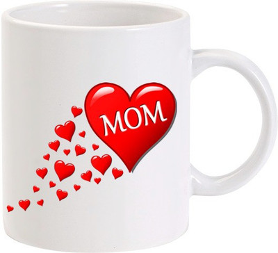 44% OFF on Lolprint Red Hearts MOM Ceramic Coffee Mug(325 ml) 44% OFF on Lolprint Red Hearts MOM Ceramic Coffee Mug(325 ml)