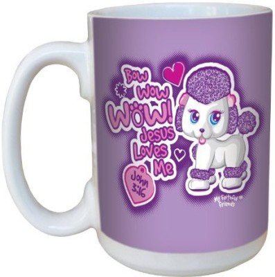 

Tree-Free Greetings Greetings lm44321 Jesus Loves Me Puppy: John 3:16 Ceramic with Full-Sized Handle, 15-Ounce Ceramic Mug(60 ml), Multicolor