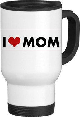 56% OFF on TIED RIBBONS I Love Mom White-Travel (2) Ceramic Coffee Mug(600 ml)