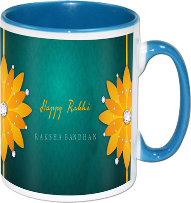 

PhotogiftsIndia Happy Raksha Bandhan 020 Ceramic Mug(325 ml), Multicolor