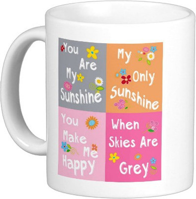 

Exoctic Silver MUG107 Ceramic Mug(250 ml), White