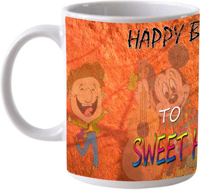 

EFW Happy Birthday to Sweetheart Ceramic Mug(325 ml), White