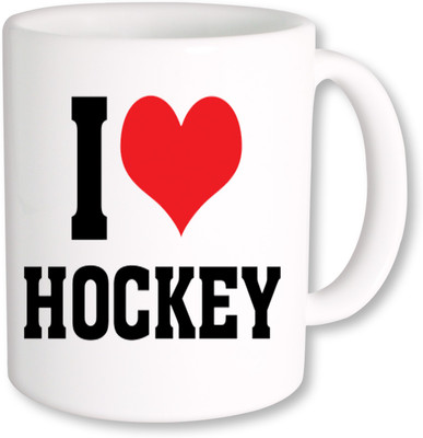

PhotogiftsIndia I Love Hockey 02 Ceramic Mug(325 ml), Multicolor