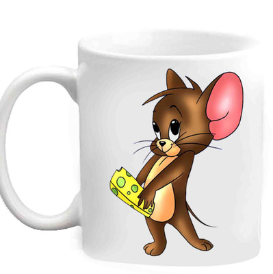 

Raj Laxmi Naughty Jerry White Ceramic Mug(350 ml)
