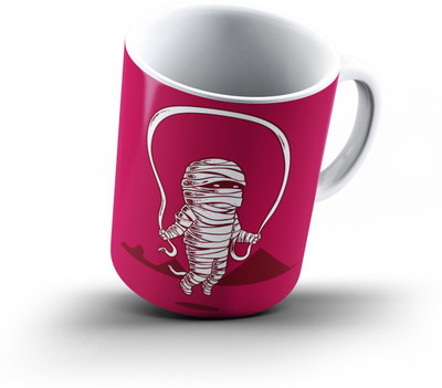 

Ucard Workout Time370 Bone China, Ceramic, Porcelain Mug(325 ml), Multicolor