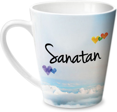 

Hot Muggs Simply Love You Sanatan Conical Ceramic Mug(350 ml)