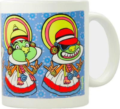 

Chumbak MG197 Ceramic Mug(300 ml, Pack of 135), Multicolor