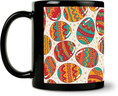 45% OFF on ShopMantra Easter Eggs Pattern Ceramic Mug(300 ml)