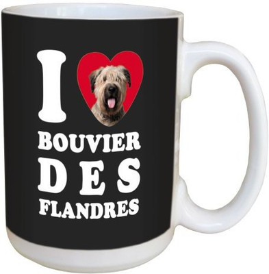 

Tree Free Free Greetings LM45017 I Heart Bouvier des Flandres Ceramic with Full-Sized Handle, 15-Ounce Ceramic Mug(60 ml), Multicolor