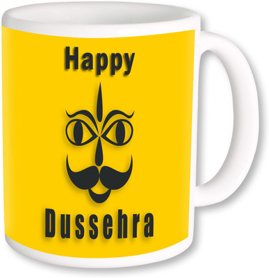 

PhotogiftsIndia Happy Dussehra 003 Ceramic Mug(325 ml), Multicolor