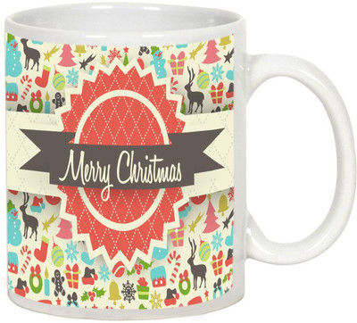 

AllUPrints Merry Christmas Everyone Ceramic Mug(325 ml), White
