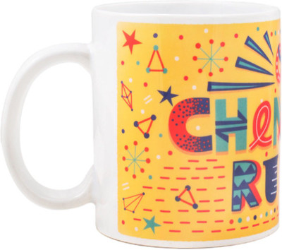 

Chumbak Chemical Romance Ceramic Mug(300 ml), White