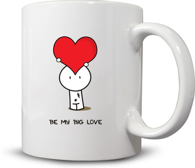 

Ackme Design Love Quote Coffees Ceramic Mug(325 ml), Multicolor
