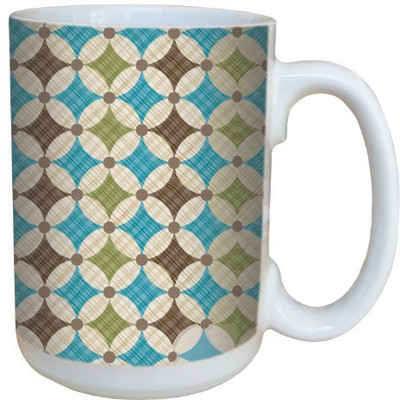 

Tree-Free Greetings Greetings 79231 Contemporary Dot by Debbie Mumm Ceramic with Full-Sized Handle, 15-Ounce Ceramic Mug(60 ml), Multicolor