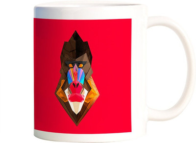 

Rangeele Inkers Rafiki Lion King Ceramic Mug(300 ml), Multicolor